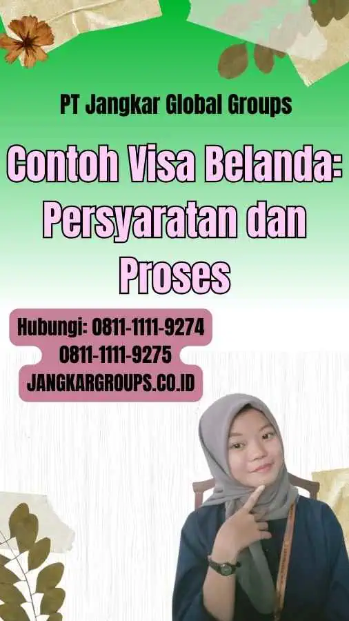 Contoh Visa Belanda Persyaratan dan Proses