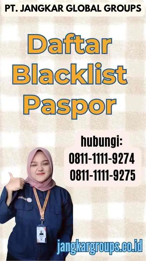 Daftar Blacklist Paspor