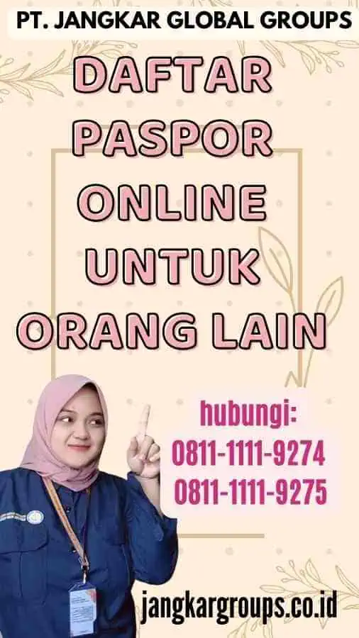 Daftar Paspor Online untuk Orang Lain