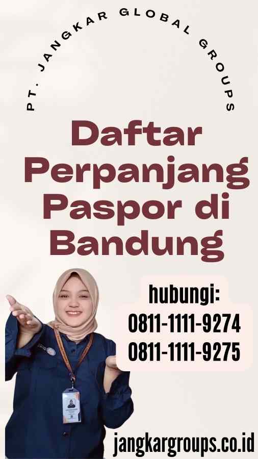 Daftar Perpanjang Paspor di Bandung