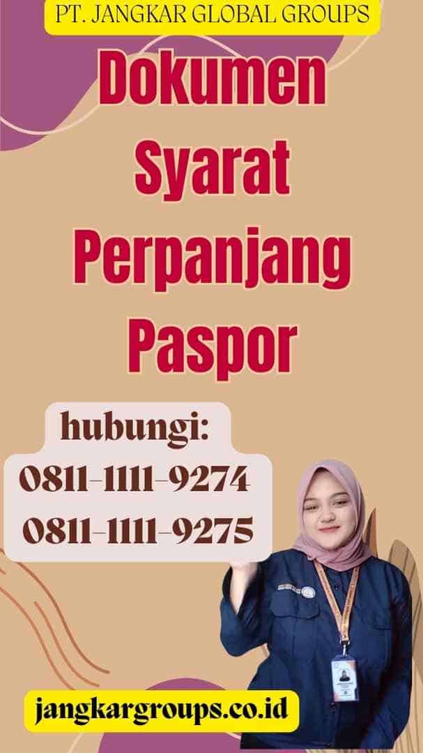 Dokumen Syarat Perpanjang Paspor