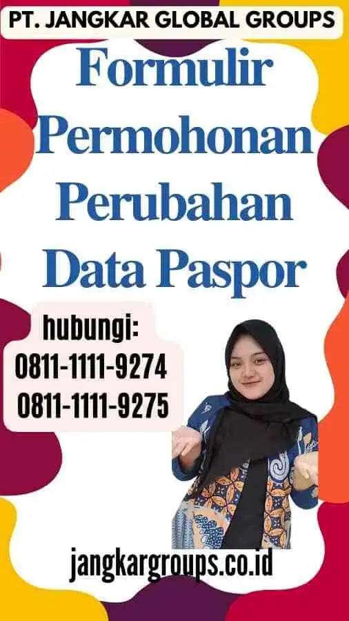 Formulir Permohonan Perubahan Data Paspor