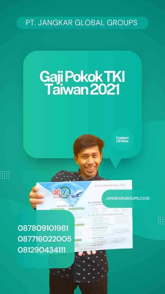 Gaji Pokok TKI Taiwan 2021