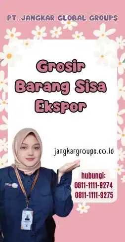 Grosir Barang Sisa Ekspor