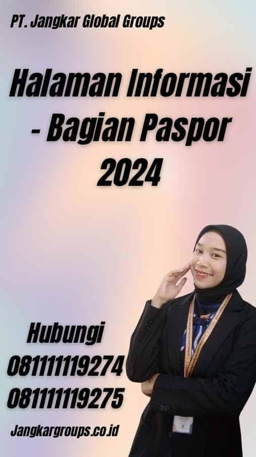 Halaman Informasi - Bagian Paspor 2024