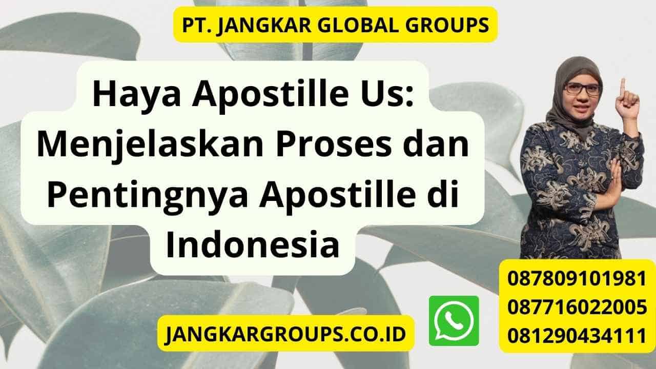 Haya Apostille Us: Menjelaskan Proses dan Pentingnya Apostille di Indonesia