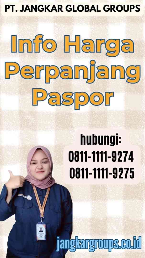 Info Harga Perpanjang Paspor