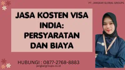 Jasa Kosten Visa India Persyaratan dan Biaya