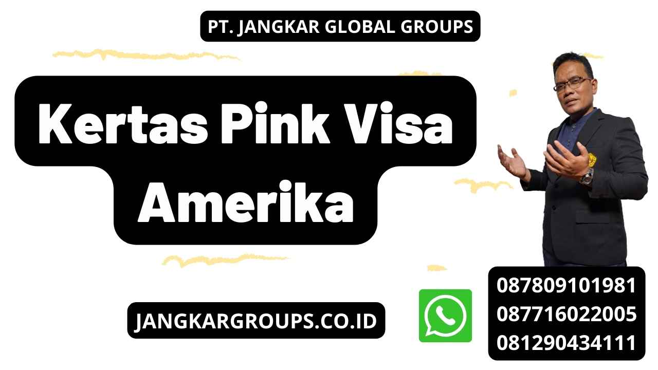 Kertas Pink Visa Amerika
