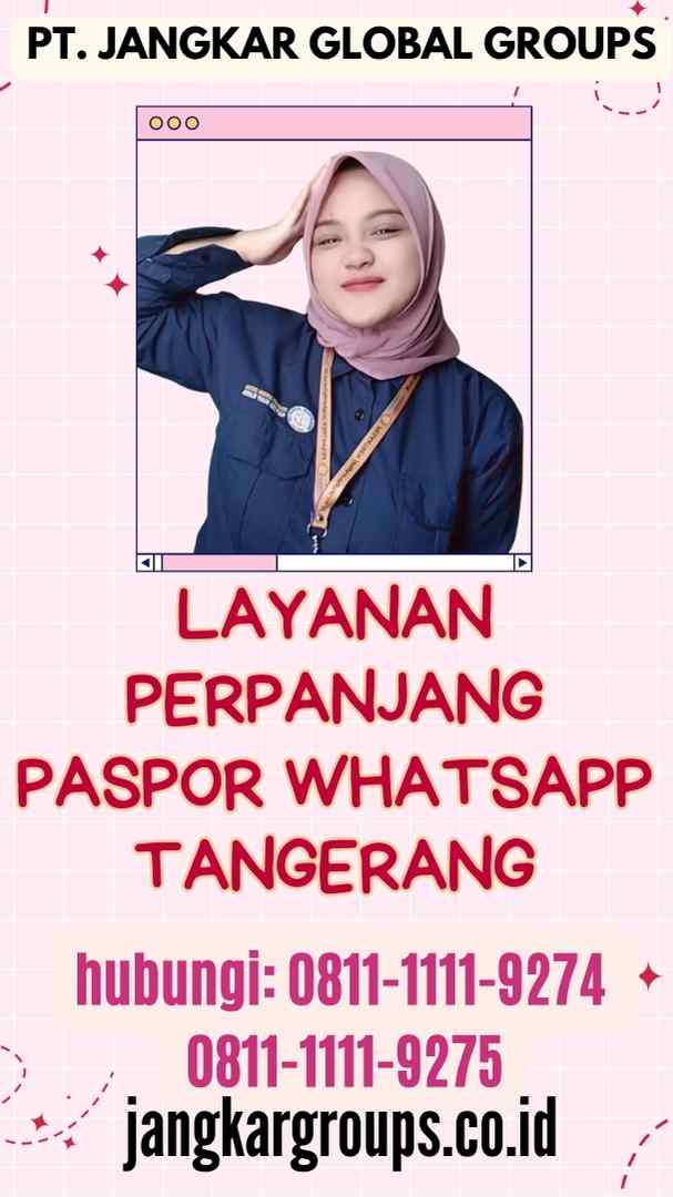 Layanan Perpanjang Paspor Whatsapp Tangerang