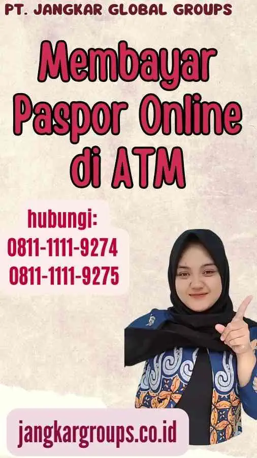 Membayar Paspor Online di ATM