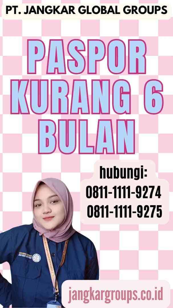 Paspor Kurang 6 Bulan