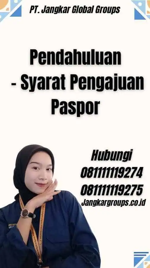 Pendahuluan - Syarat Pengajuan Paspor