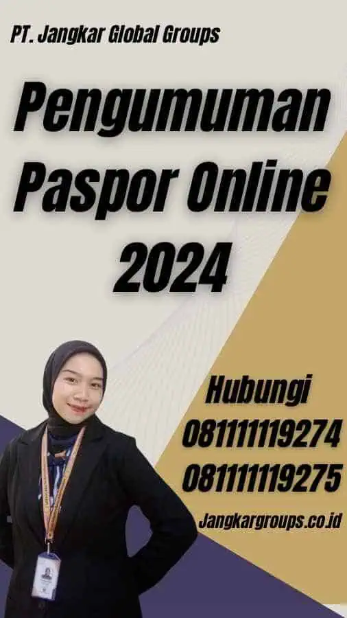 Pengumuman Paspor Online 2024