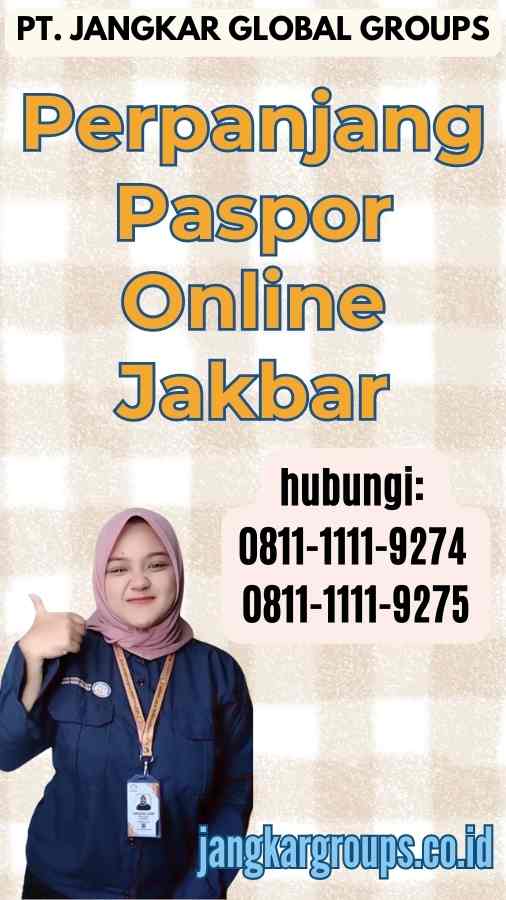 Perpanjang Paspor Online Jakbar