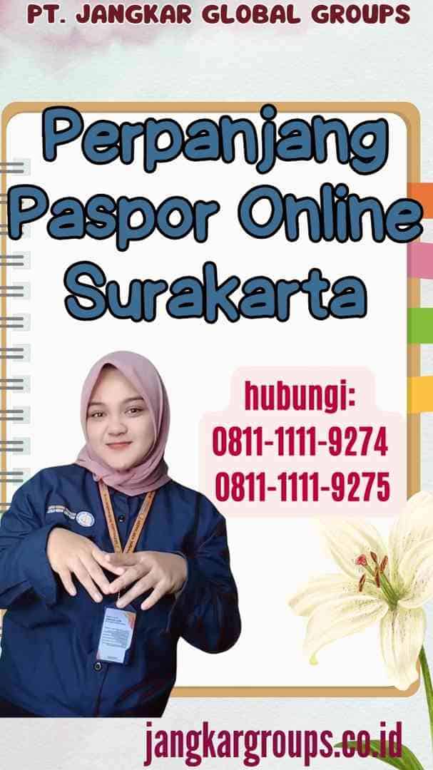 Perpanjang Paspor Online Surakarta