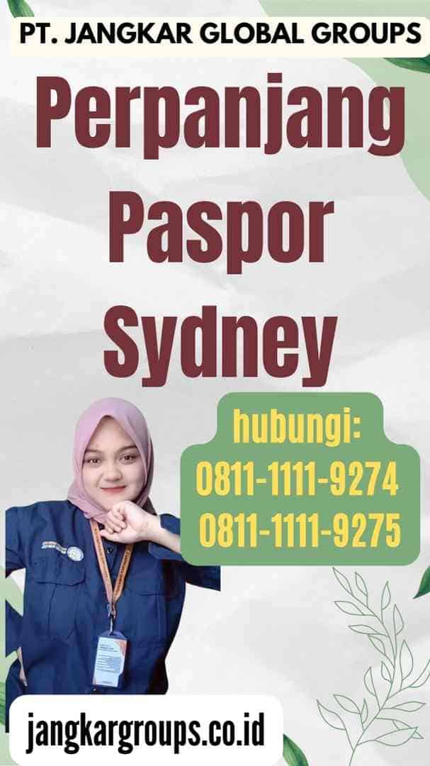 Perpanjang Paspor Sydney