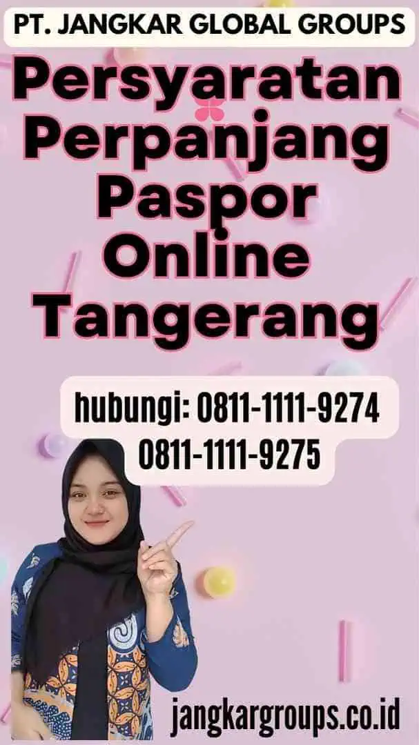 Persyaratan Perpanjang Paspor Online Tangerang