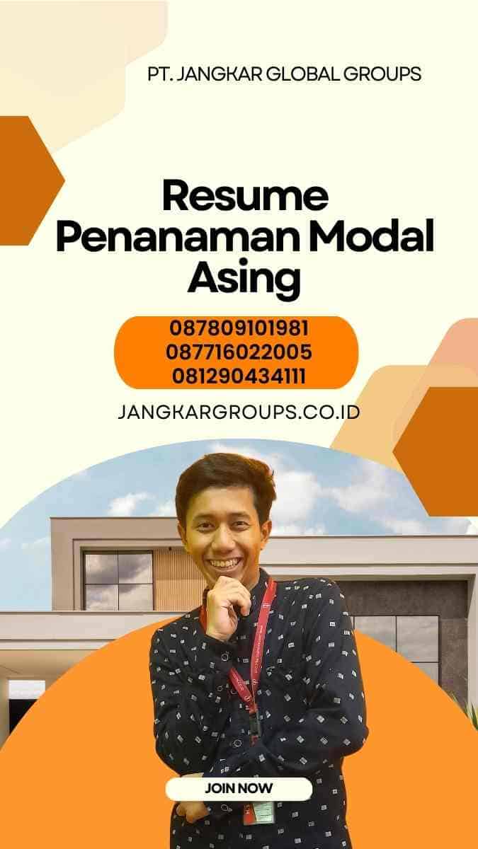 Resume Penanaman Modal Asing