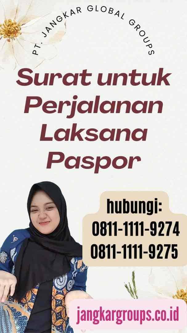 Surat untuk Perjalanan Laksana Paspor