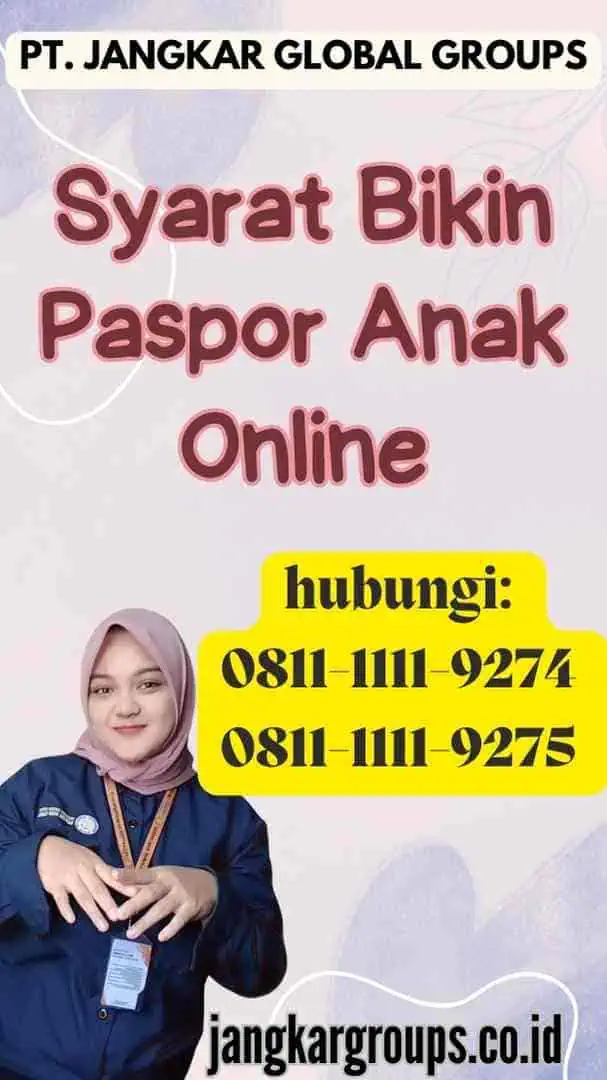 Syarat Bikin Paspor Anak Online