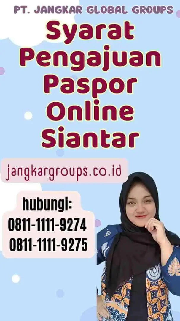 Syarat Pengajuan Paspor Online Siantar