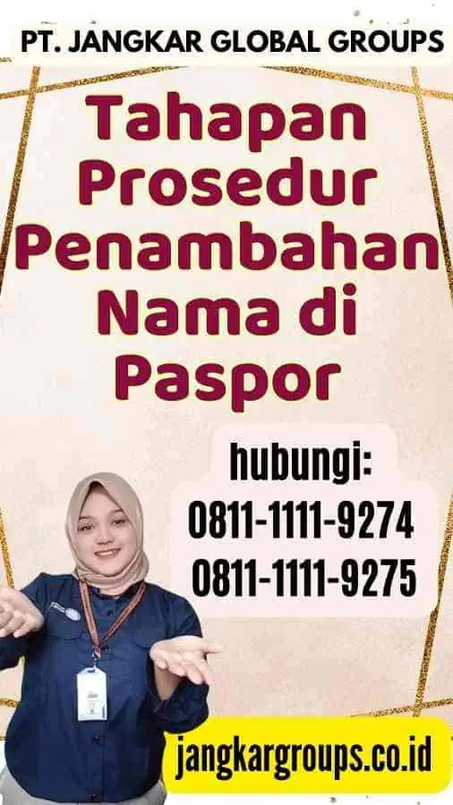 Tahapan Prosedur Penambahan Nama di Paspor