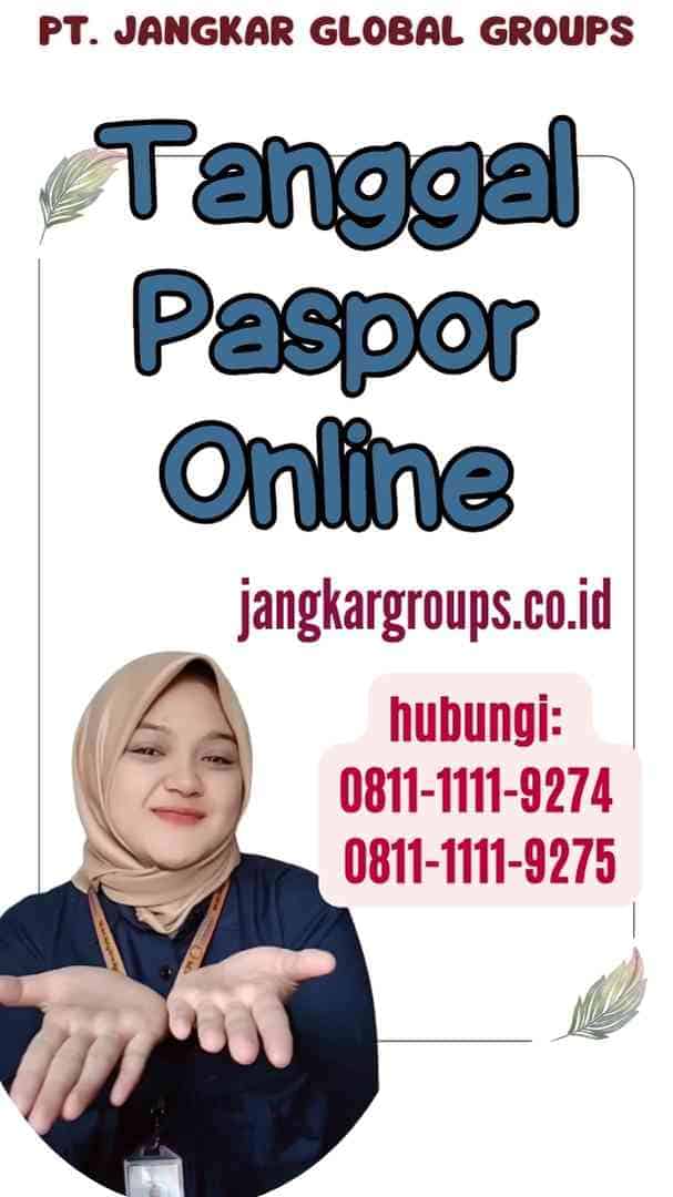 Tanggal Paspor Online