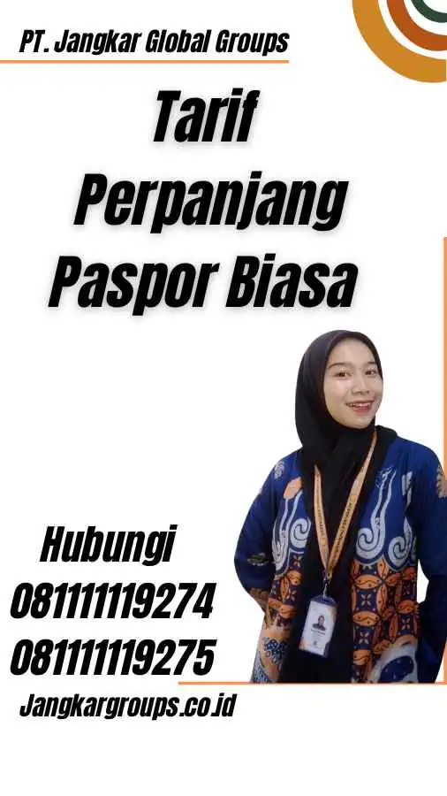 Tarif Perpanjang Paspor Biasa