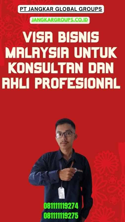 Visa Bisnis Malaysia Untuk Konsultan Dan Ahli Profesional