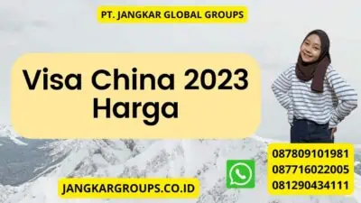 Visa China 2023 Harga