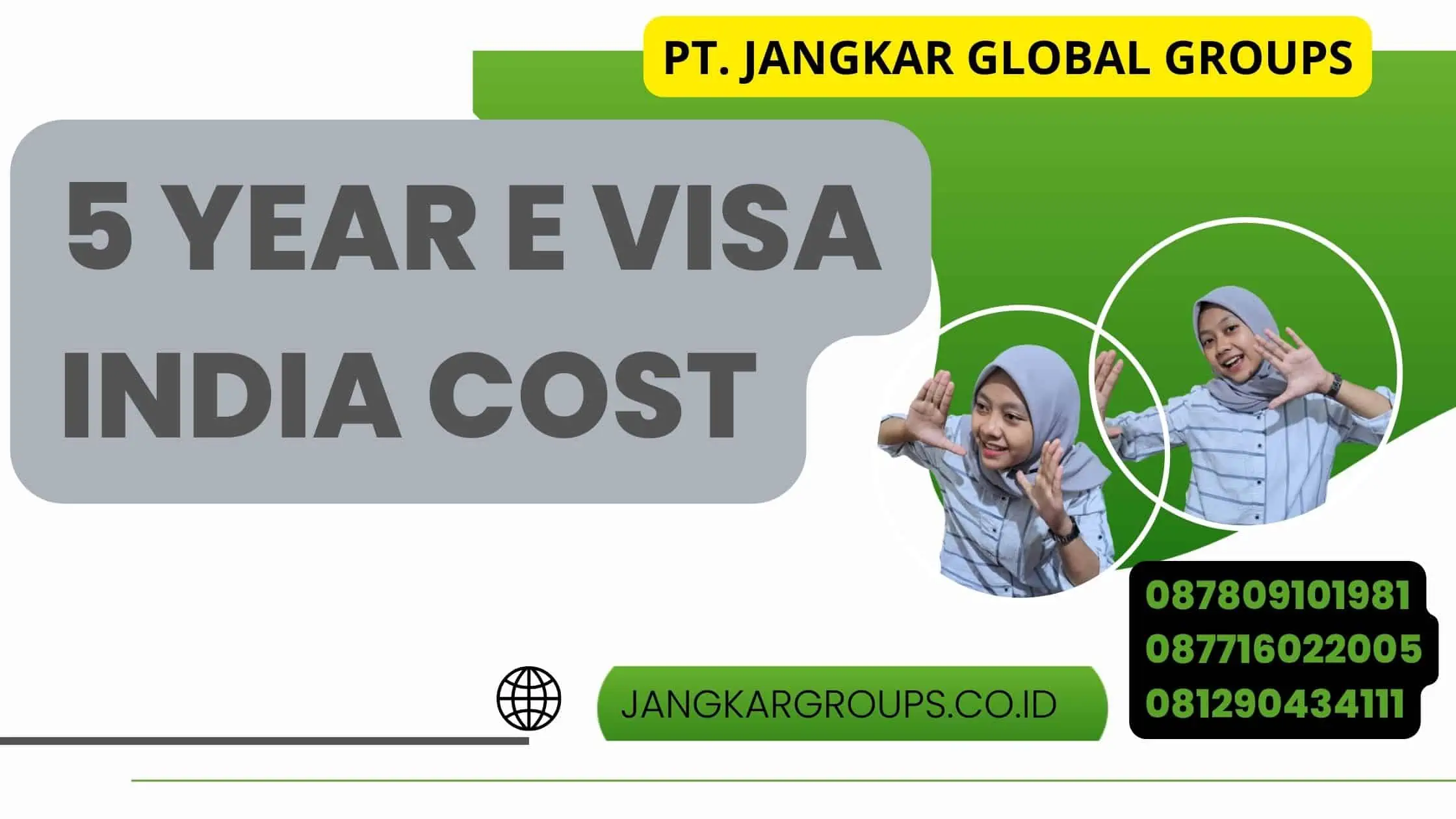5 Year E Visa India Cost