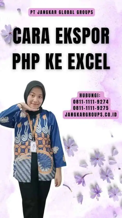 Cara Ekspor Php Ke Excel