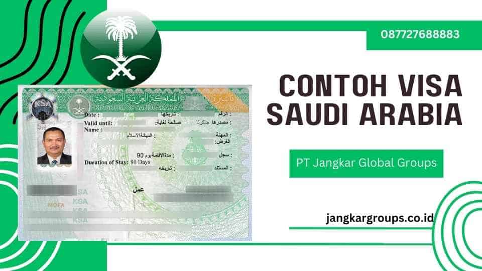 Contoh Visa Saudi Arabia