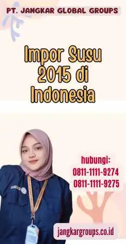 Impor Susu 2015 di Indonesia