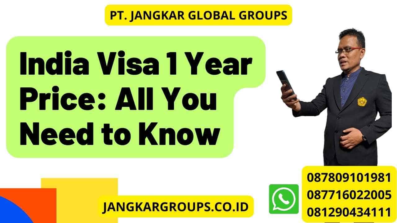 India Visa 1 Year Price: All You Need to Know