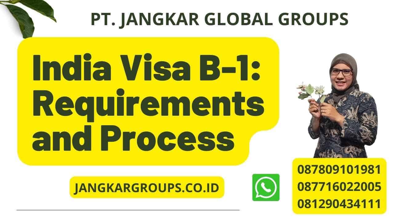 India Visa B-1: Requirements and Process