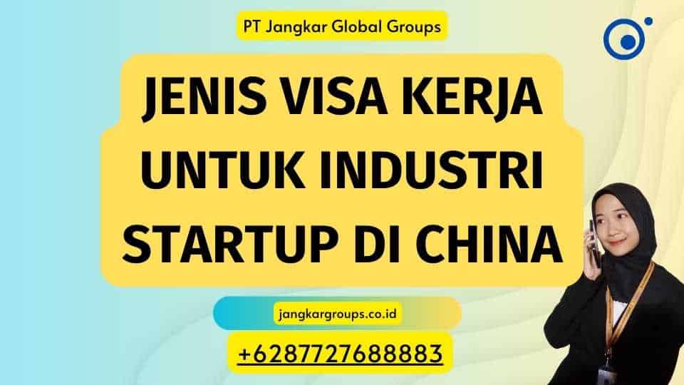 Jenis Visa Kerja untuk Industri Startup di China
