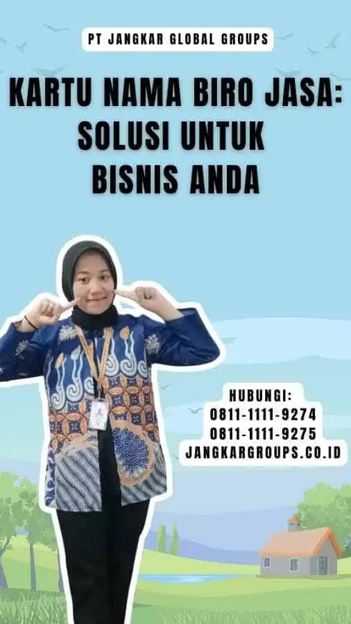 Kartu Nama Biro Jasa Solusi Untuk Bisnis Anda