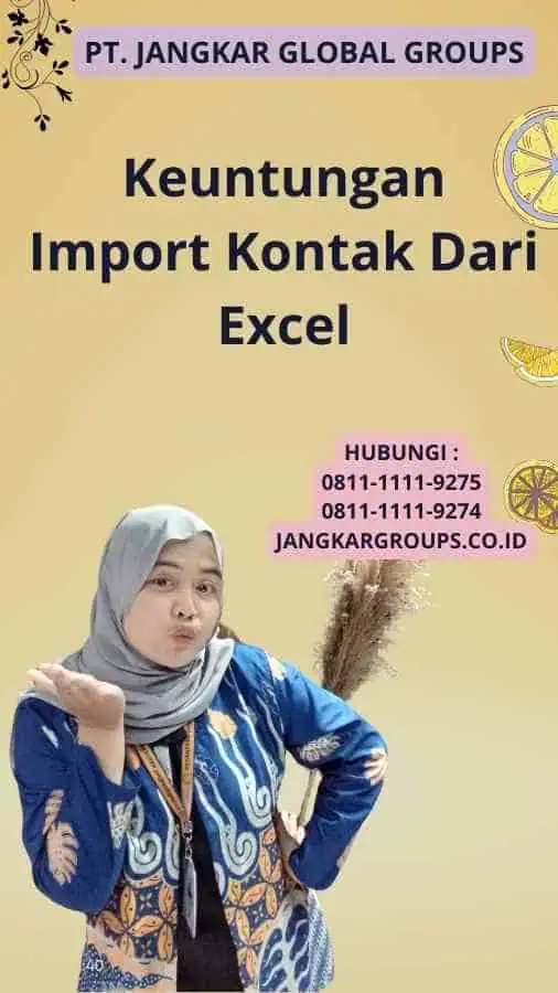 Keuntungan Import Kontak Dari Excel