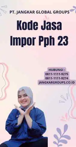 Kode Jasa Impor Pph 23