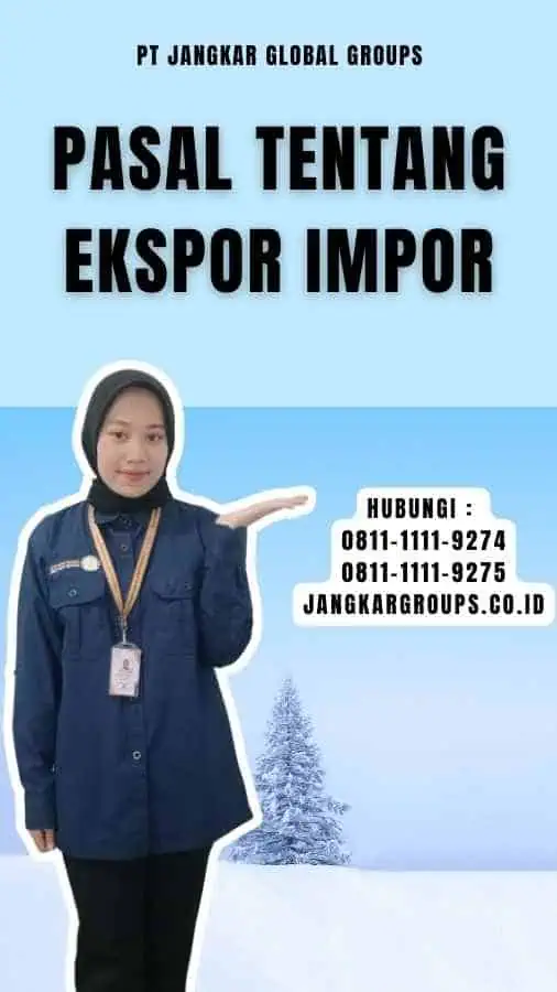 Pasal Tentang Ekspor Impor