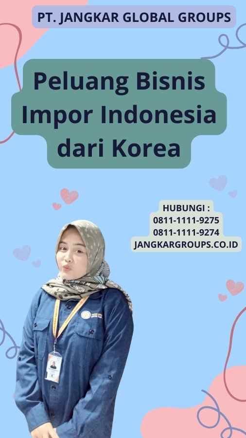 Peluang Bisnis Impor Indonesia dari Korea