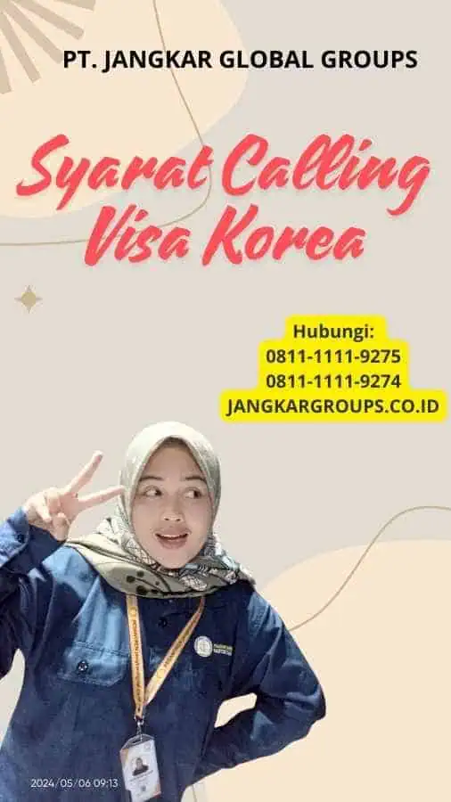 Syarat Calling Visa Korea