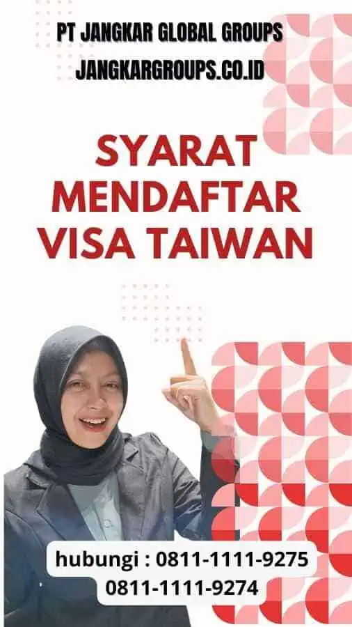 Syarat Mendaftar Visa Taiwan :Contoh untuk Visa Taiwan