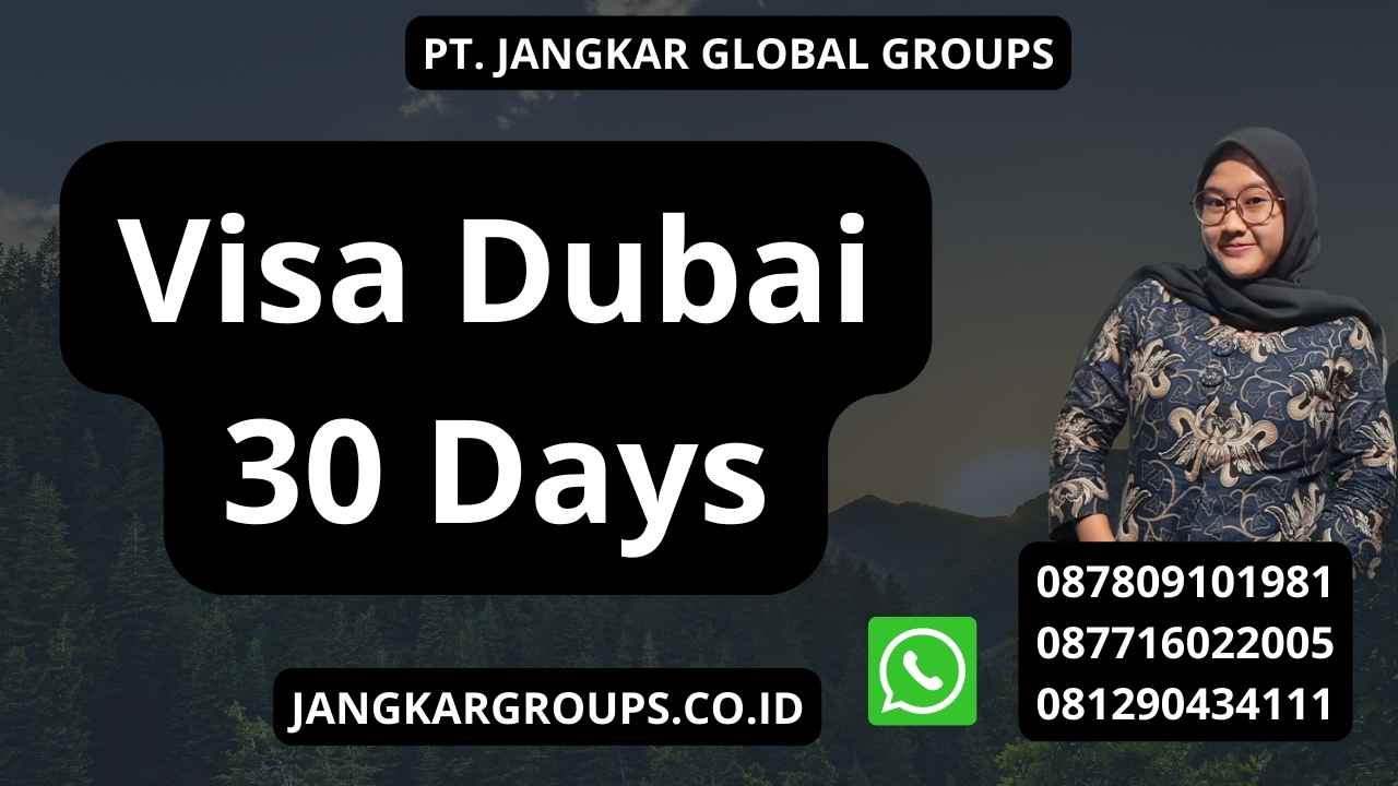 Visa Dubai 30 Days
