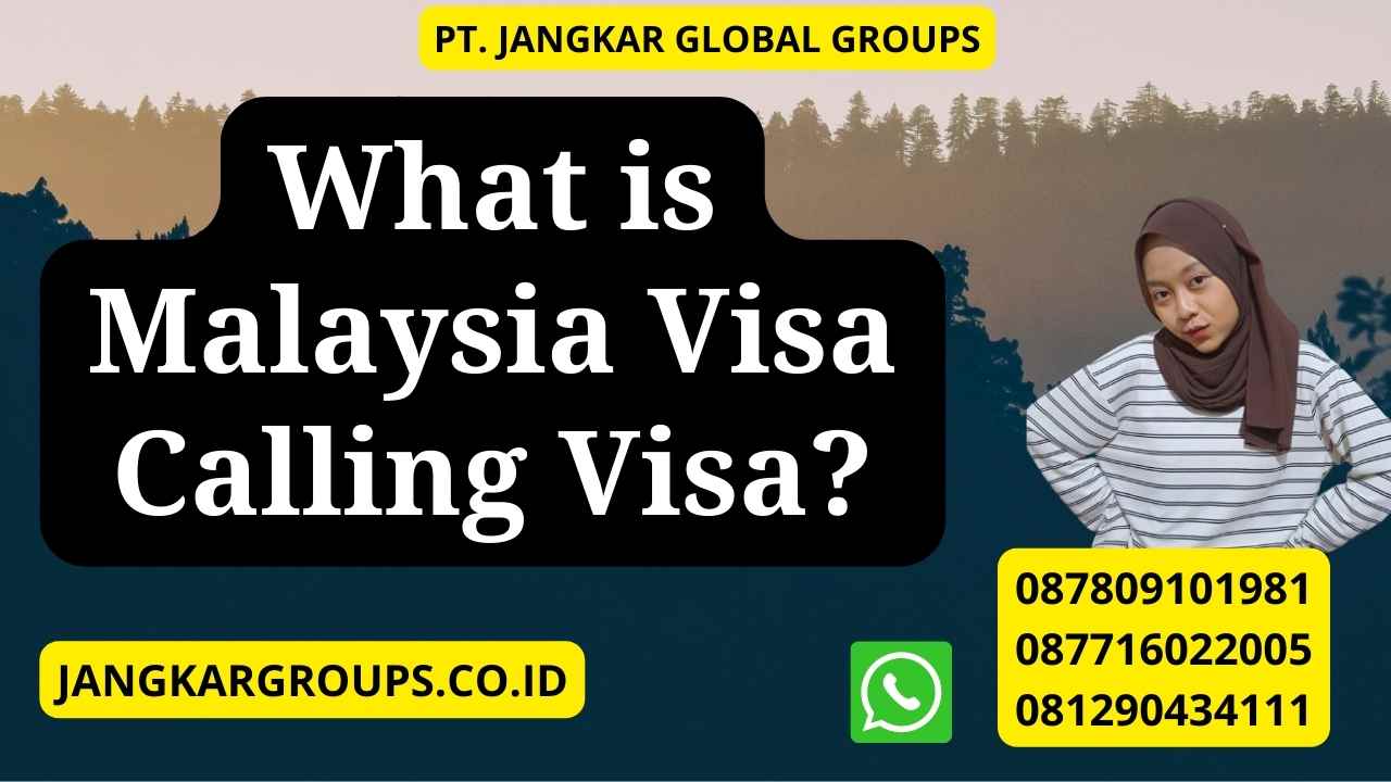 What is Malaysia Visa Calling Visa?
