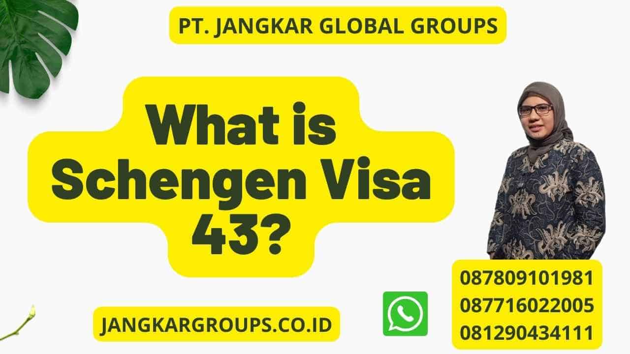 What is Schengen Visa 43?