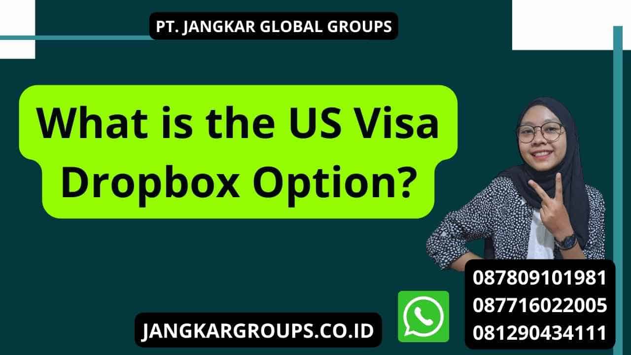 What is the US Visa Dropbox Option?