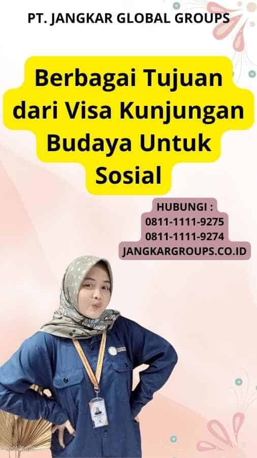 Berbagai Tujuan dari Visa Kunjungan Budaya Untuk Sosial